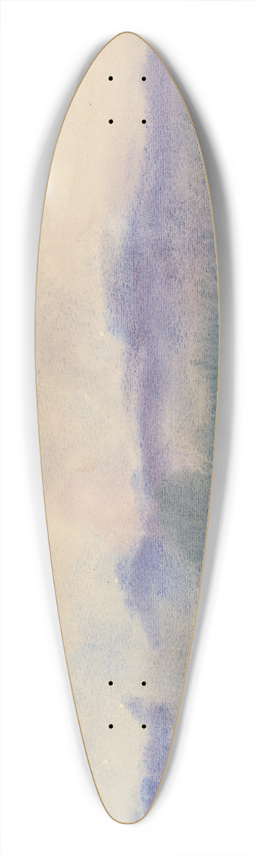 Zolo Palugyay - Fog over a Fish Pond 39.3 inch art pintail longboard deck
