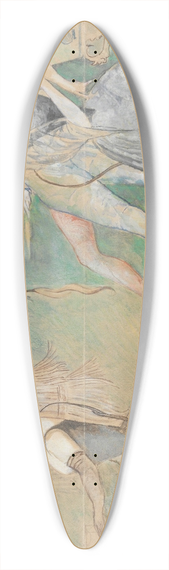 Zygmunt Waliszewski - At Figaros [at a hairdressers] 39.3 inch art pintail longboard deck