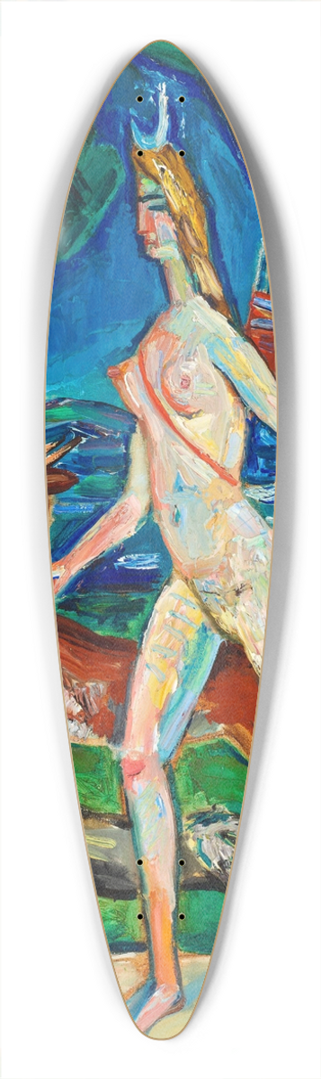 Zygmunt Waliszewski - Diana in the forest 39.3 inch art pintail longboard deck