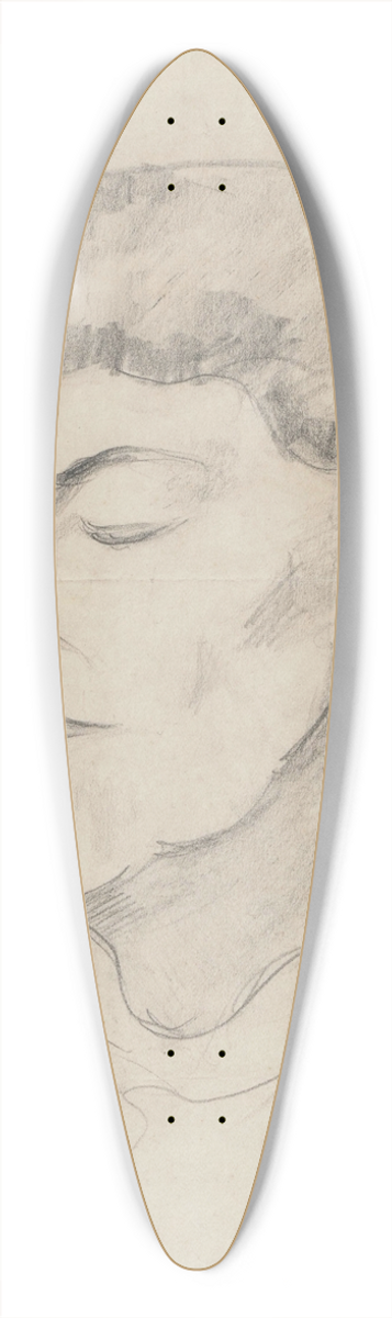 Zygmunt Waliszewski - Portrait of the artists mother, Michalina Waliszewska 39.3 inch art pintail longboard deck