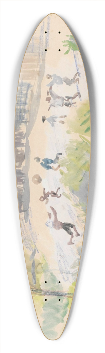 Zygmunt Waliszewski - School backyard 39.3 inch art pintail longboard deck