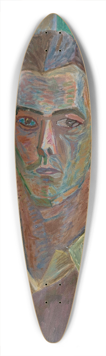 Zygmunt Waliszewski - Self-portrait 39.3 inch art pintail longboard deck