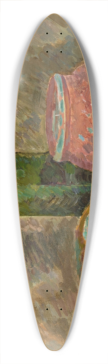 Zygmunt Waliszewski - Still life with bread 39.3 inch art pintail longboard deck