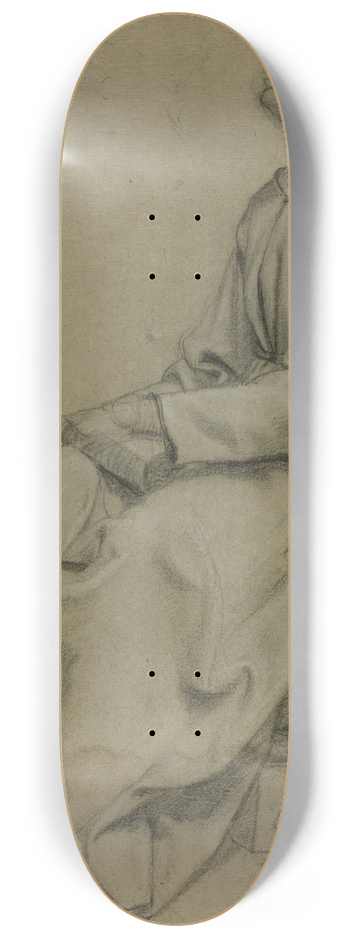 Domenico Fiasella - Seated Monk Holding Book 8.25 inch art skate deck