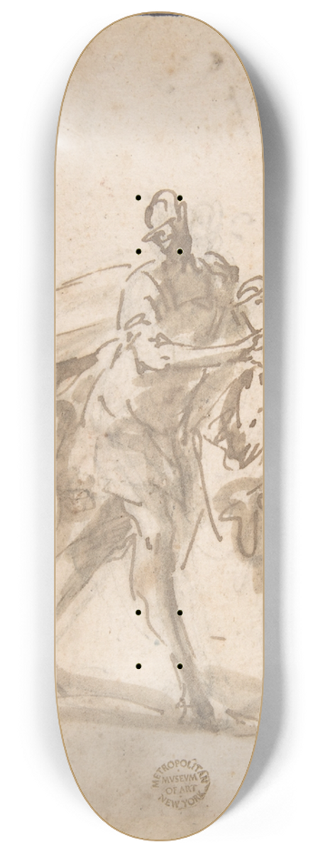 Domenico Mondo - Three Figures 8.25 inch art skate deck