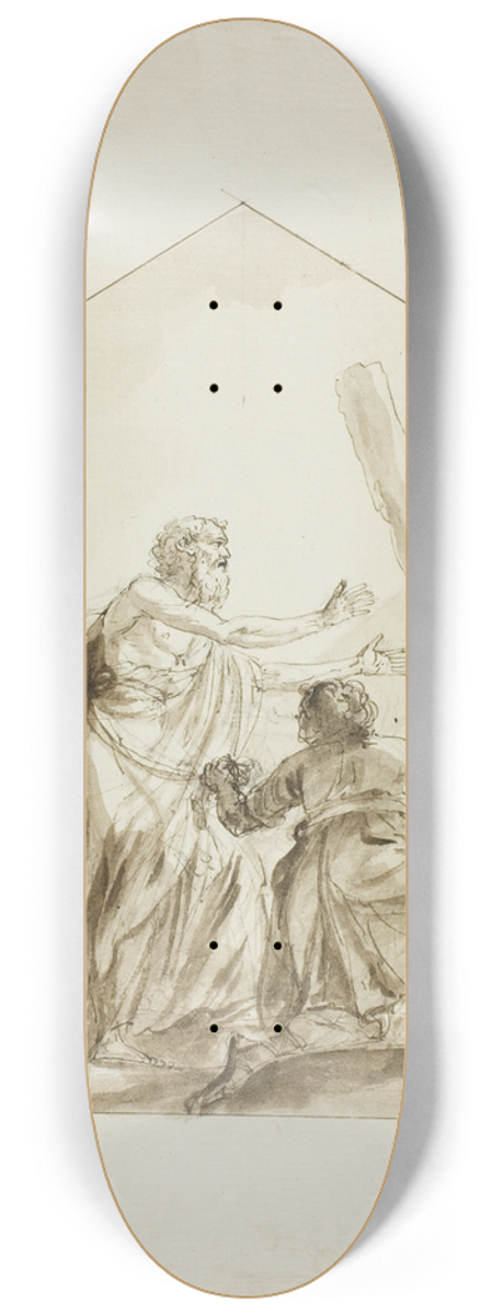 Domenico Pozzi - Crucifixion of Saint Andrew 8.25 inch art skate deck