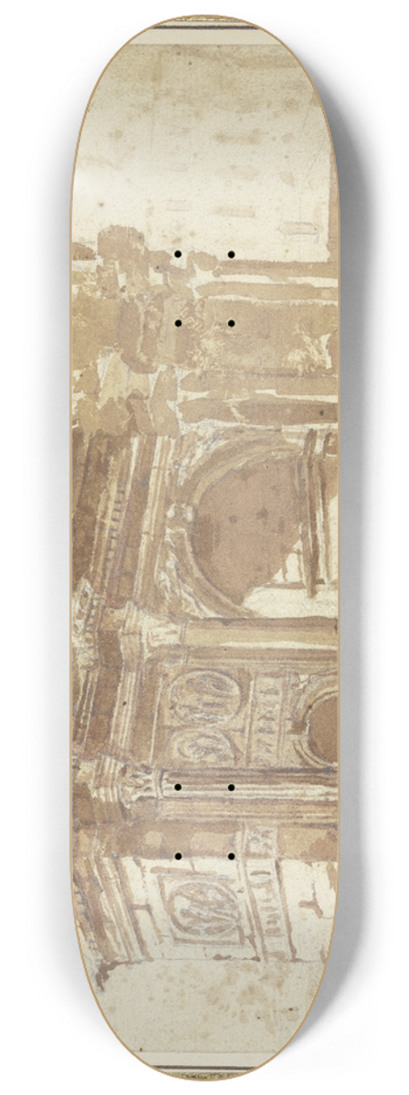 Domenico Roberti - Arch of Constantine in Rome 8.25 inch art skate deck