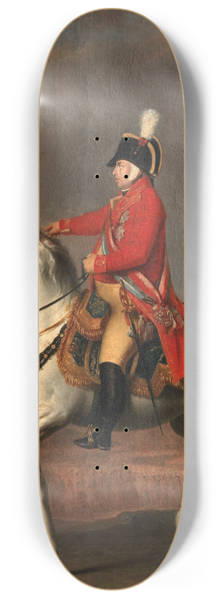 Domingos Sequeira - Dom Joo, Prince Regent, reviewing the troops in Azambuja 8.25 inch art skate deck