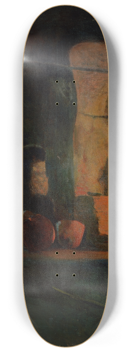 Dominik Skuteck - At a Forge in a Copper Smithy 8.25 inch art skate deck