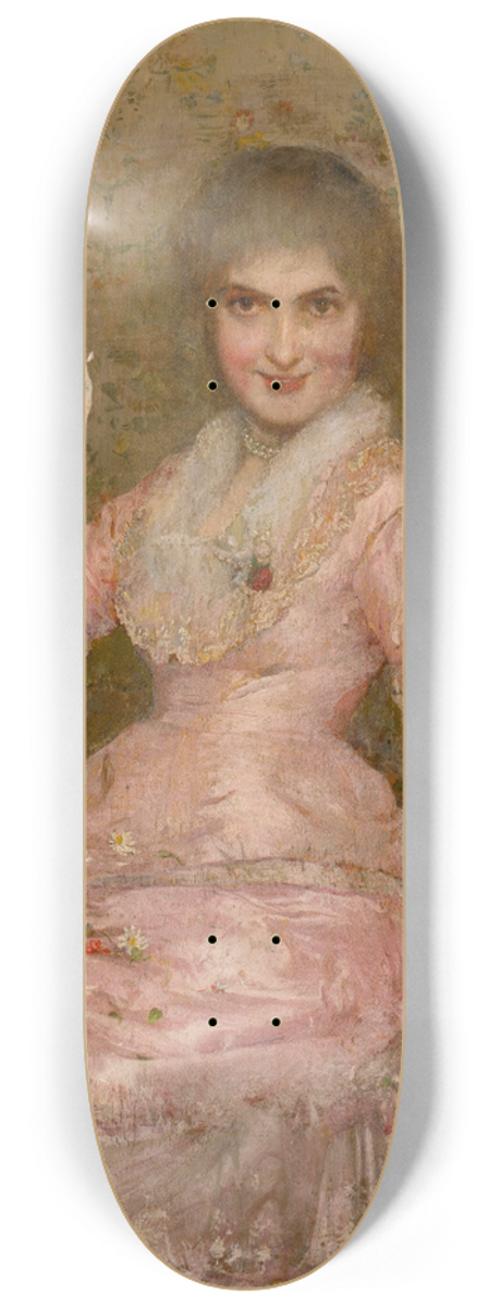 Dominik Skuteck - Woman with a Flower 8.25 inch art skate deck