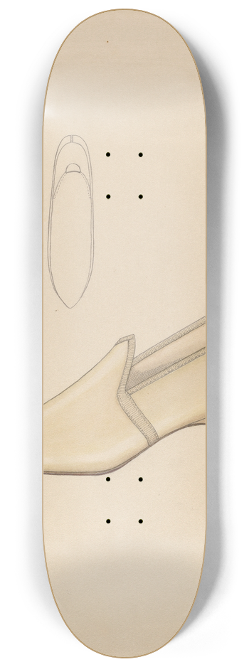 Doris Beer - Wedding Slippers 8.25 inch art skate deck