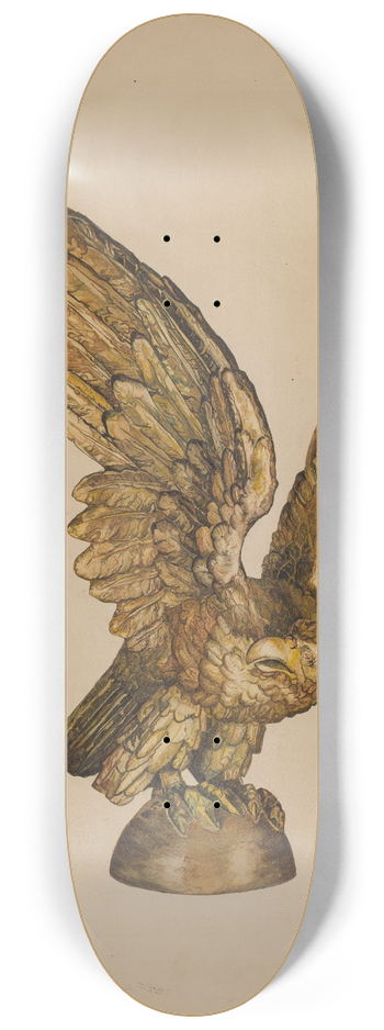 Doris Hollingsworth - Metal Eagle 8.25 inch art skate deck