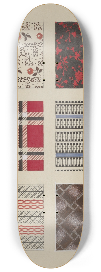 Dorothy Posten - Materials from Quilt 8.25 inch art skate deck