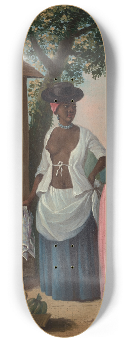 Agostino Brunias - Free women of Dominica 8.25 inch art skate deck
