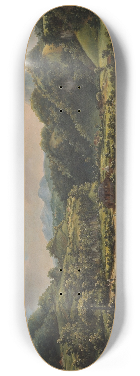 Agostino Brunias - View on the River Roseau, Dominica 8.25 inch art skate deck