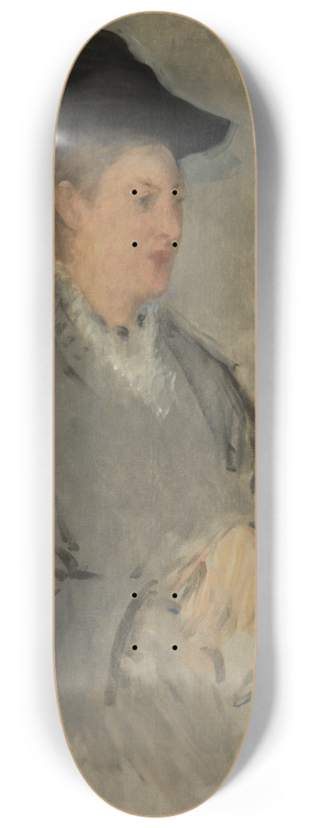 douard Manet - Madame Edouard Manet (Suzanne Leenhoff, 18291906) 8.25 inch art skate deck