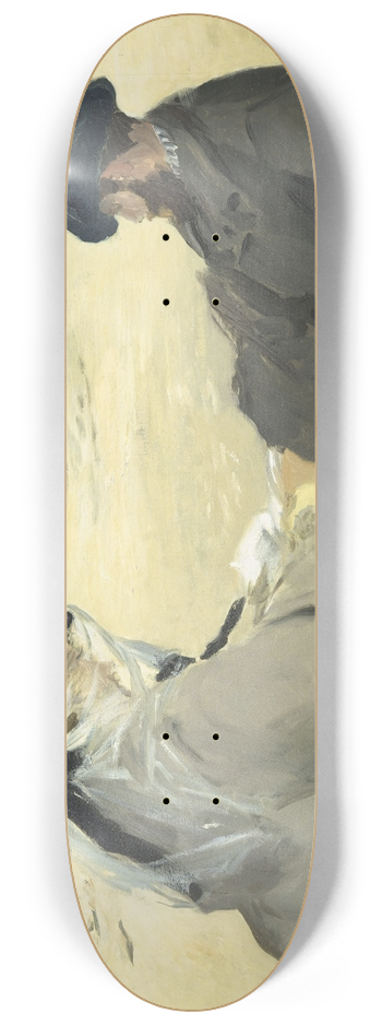 douard Manet - On The Beach 8.25 inch art skate deck