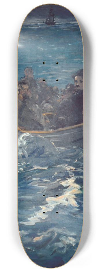 douard Manet - Rocheforts Escape 8.25 inch art skate deck
