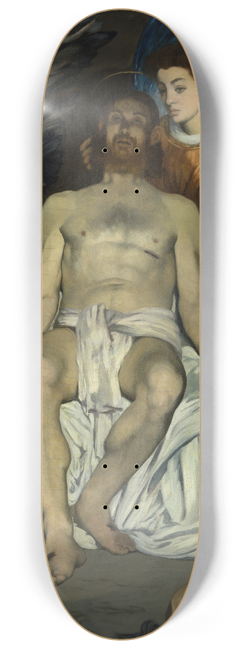douard Manet - The Dead Christ with Angels 8.25 inch art skate deck