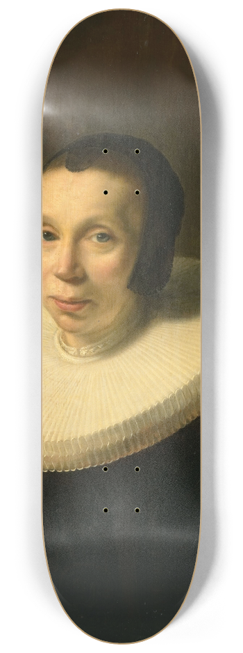 Abraham de Vries - Portrait of a Woman 8.25 inch art skate deck
