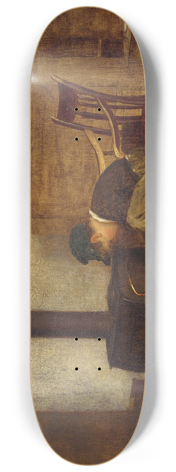 Eastman Johnson - The Early Scholar 8.25 inch art skate deck