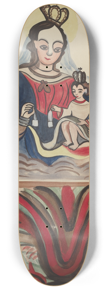 E. Boyd - Retablo  Virgin & Child 8.25 inch art skate deck