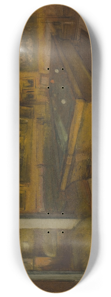 Edgar Degas - Billiard Room at Mnil-Hubert 8.25 inch art skate deck