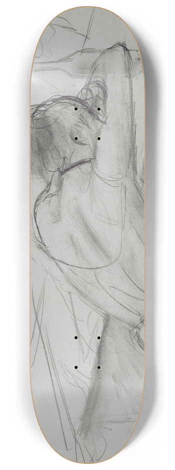 Edgar Degas - Brothel Scene 8.25 inch art skate deck