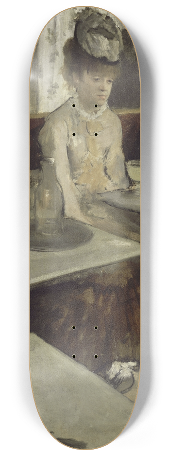 Edgar Degas - In A Caf 8.25 inch art skate deck
