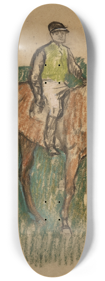 Edgar Degas - Jockey  cheval 8.25 inch art skate deck