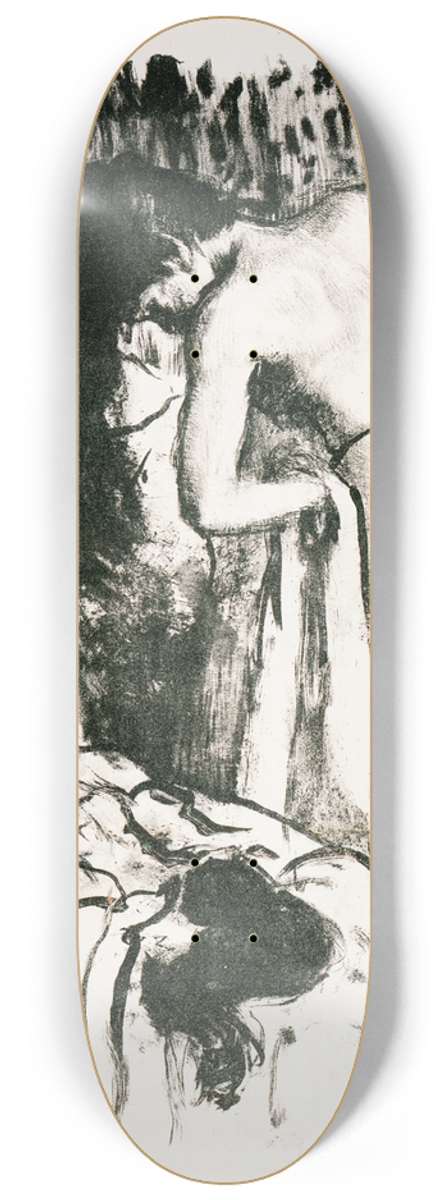 Edgar Degas - Nude Woman Standing, Drying Herself 8.25 inch art skate deck