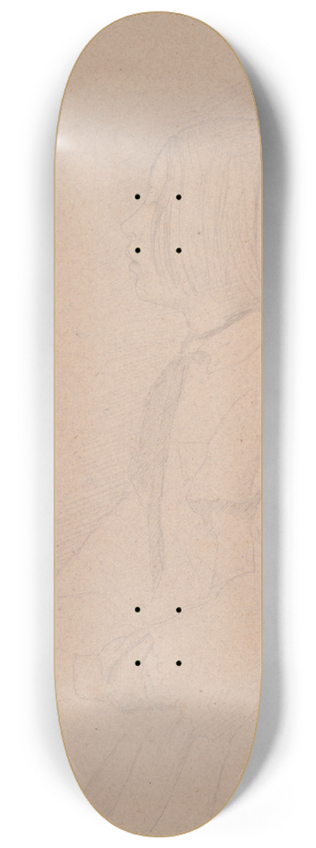 Edgar Degas - Portrait of GiuliaBellelli 8.25 inch art skate deck