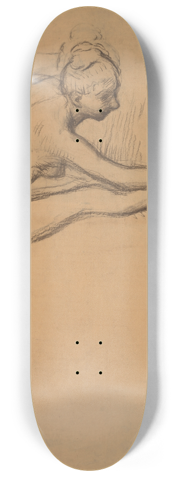 Edgar Degas - Study of a Nude (Dancer at the Barre) 8.25 inch art skate deck