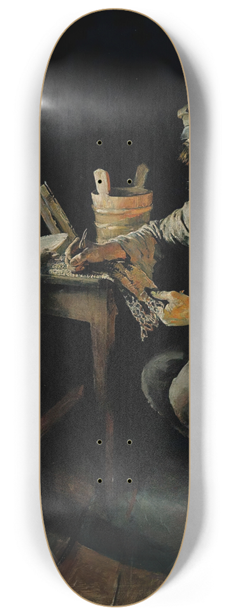 Akseli Gallen-Kallela - First Lesson 8.25 inch art skate deck