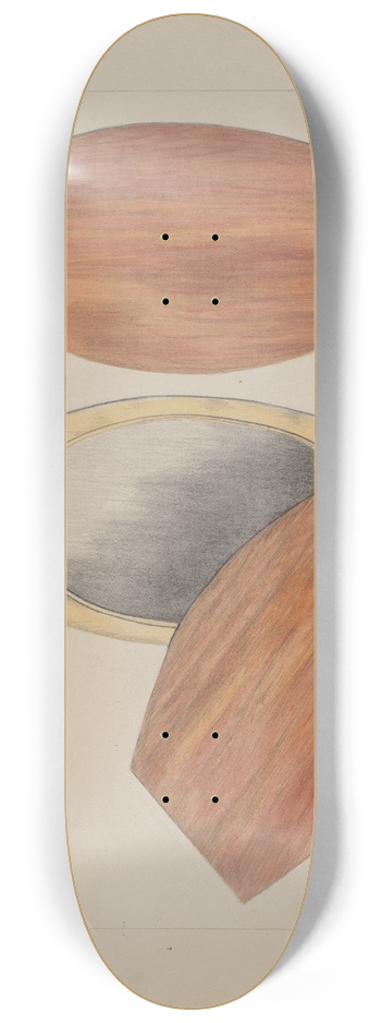 Edith Magnette - Hand Glass 8.25 inch art skate deck