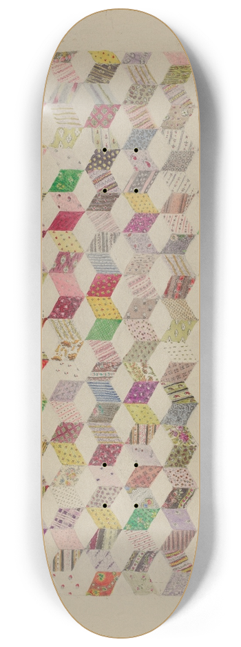 Edith Magnette - Patchwork for Quilt 8.25 inch art skate deck