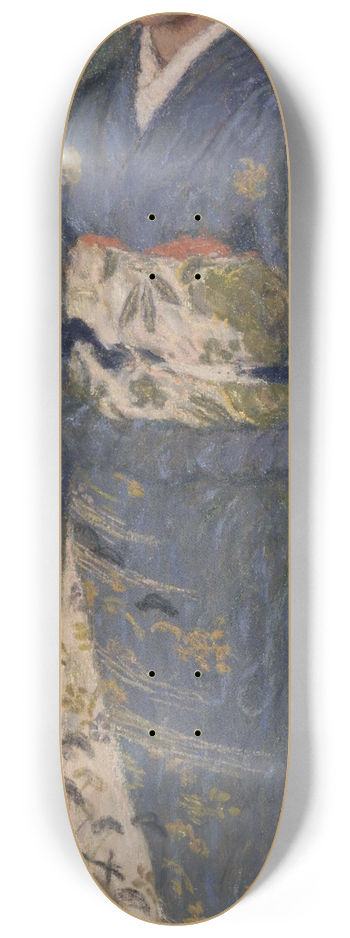 Edmond Francois Aman-Jean - Portrait of a Japanese Woman (Mrs. Kuroki) 8.25 inch art skate deck