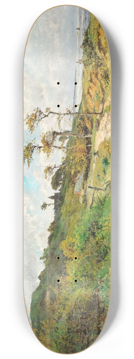 Edmond-Marie Petitjean - Path By The Seaside 8.25 inch art skate deck
