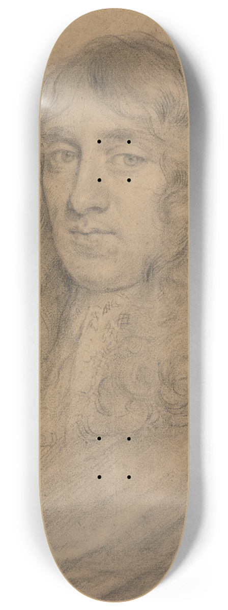 Edmund Ashfield - Portrait of an Unknown Man 8.25 inch art skate deck