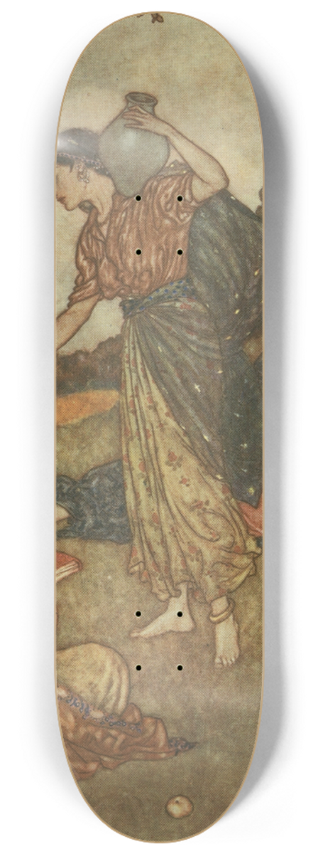 Edmund Dulac - And in your joyous errand reach the spot 8.25 inch art skate deck