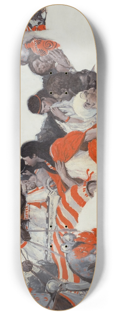 Edmund Franklin Ward - Egyptian Scene 8.25 inch art skate deck