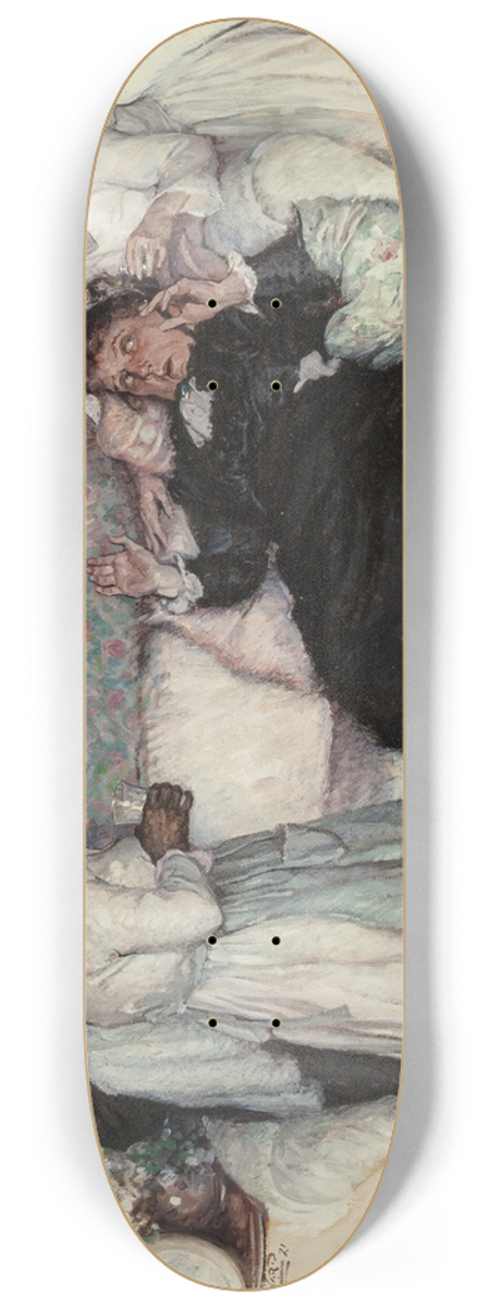 Edmund Franklin Ward - The Eyes of Love 8.25 inch art skate deck