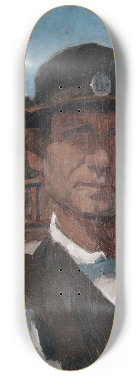 Akseli Gallen-Kallela - Laskumies 8.25 inch art skate deck