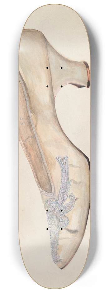 Edna C. Rex - Wedding Slippers 8.25 inch art skate deck