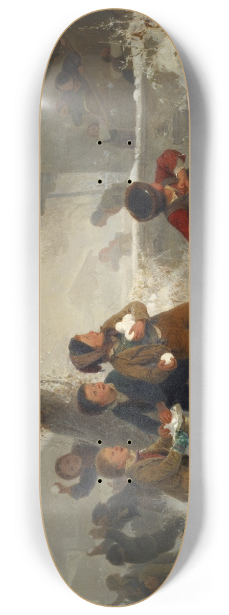 Edouard Girardet - Snowball Fight 8.25 inch art skate deck