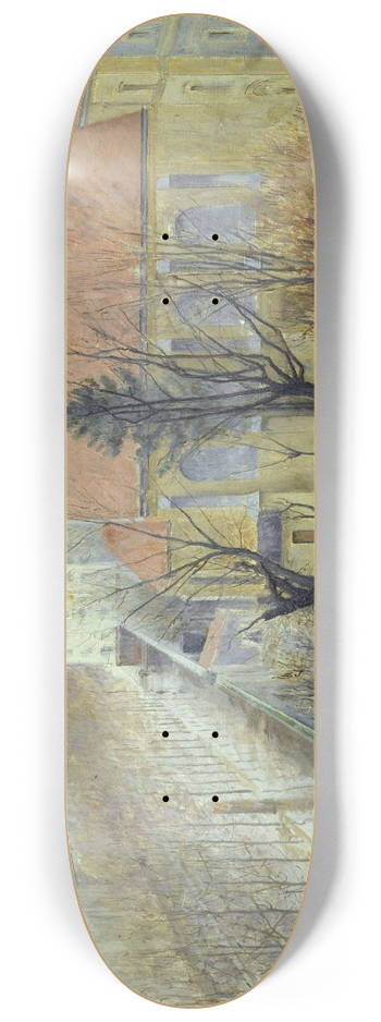 Edouard Zawiski - La Maison de refuge du Bon Pasteur, vue de la place Denfert-Rochereau. 8.25 inch art skate deck