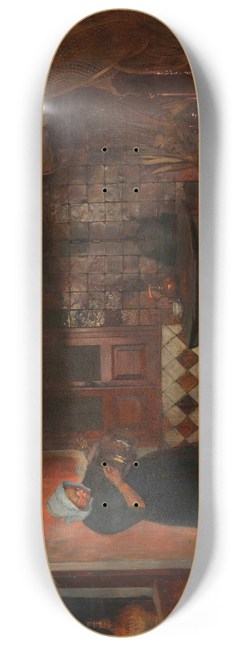Eduard Charlemont - Hollndisches Kcheninterieur 8.25 inch art skate deck