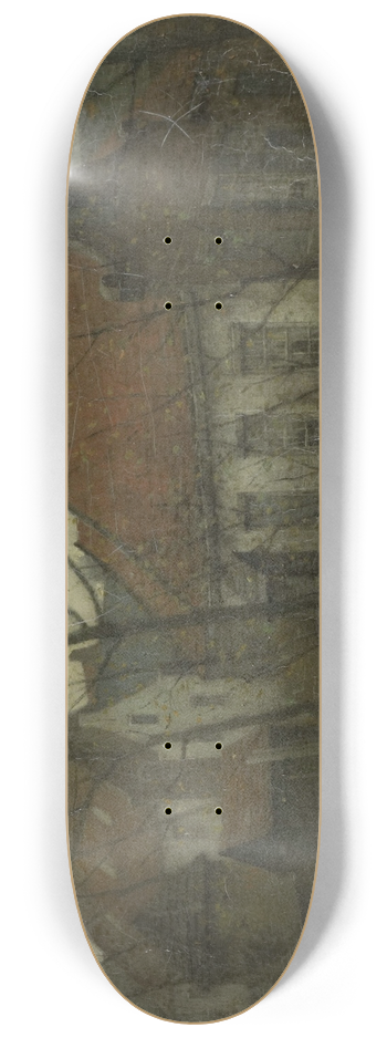 Eduard Karsen - View in a Village 8.25 inch art skate deck