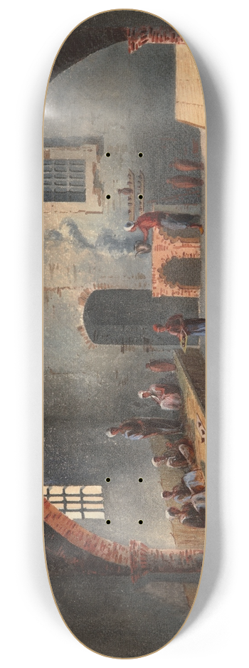 Eduardo Flrez Ibez - The Algerians Cafe 8.25 inch art skate deck