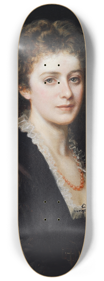Eduard Ritter von Engerth - Portrait of a lady 8.25 inch art skate deck